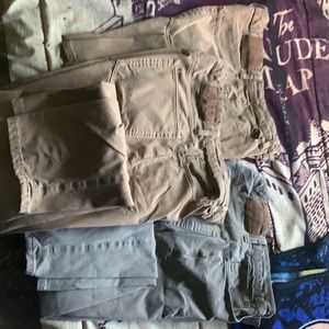 Lot of 3 khaki pants